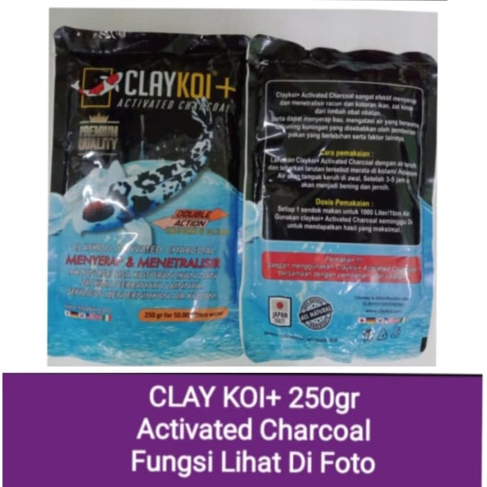 Clay Koi Putih / Hitam / Bakteri 250Gr Bakteri Starter Kolam Ikan Koi