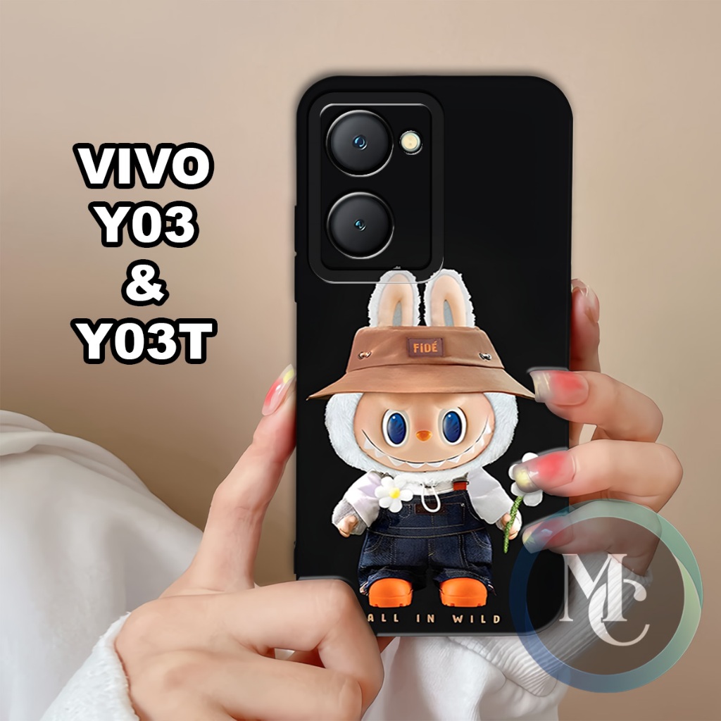 CC24/ Softcase karet lentur untuk Vivo Y03 dan Vivo Y03T/Motif cewek/case Vivo Y03/kesing Vivo Y03/s