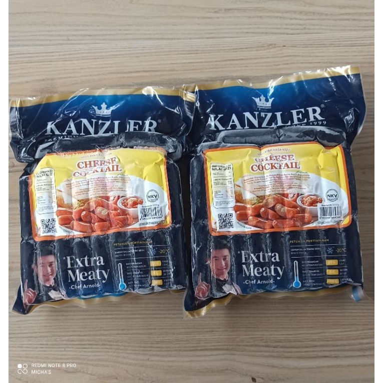 

KANZLER CHEESE COCKTAIL 500GRAM/ MURAH / 100% HALAL / FROZEN FOOD / SOSIS / NAGET / DUMPLING / SIAP SAJI