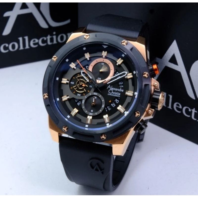 Jam Tangan Pria Original Alexandre Christie Original AC6506MC