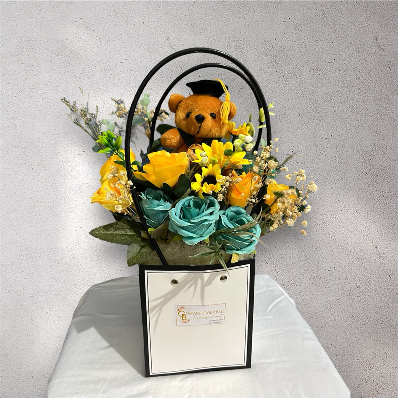 buket bunga wisuda buket boneka flower bag wisuda artificial bouquet graduation bouquet bouquet sida