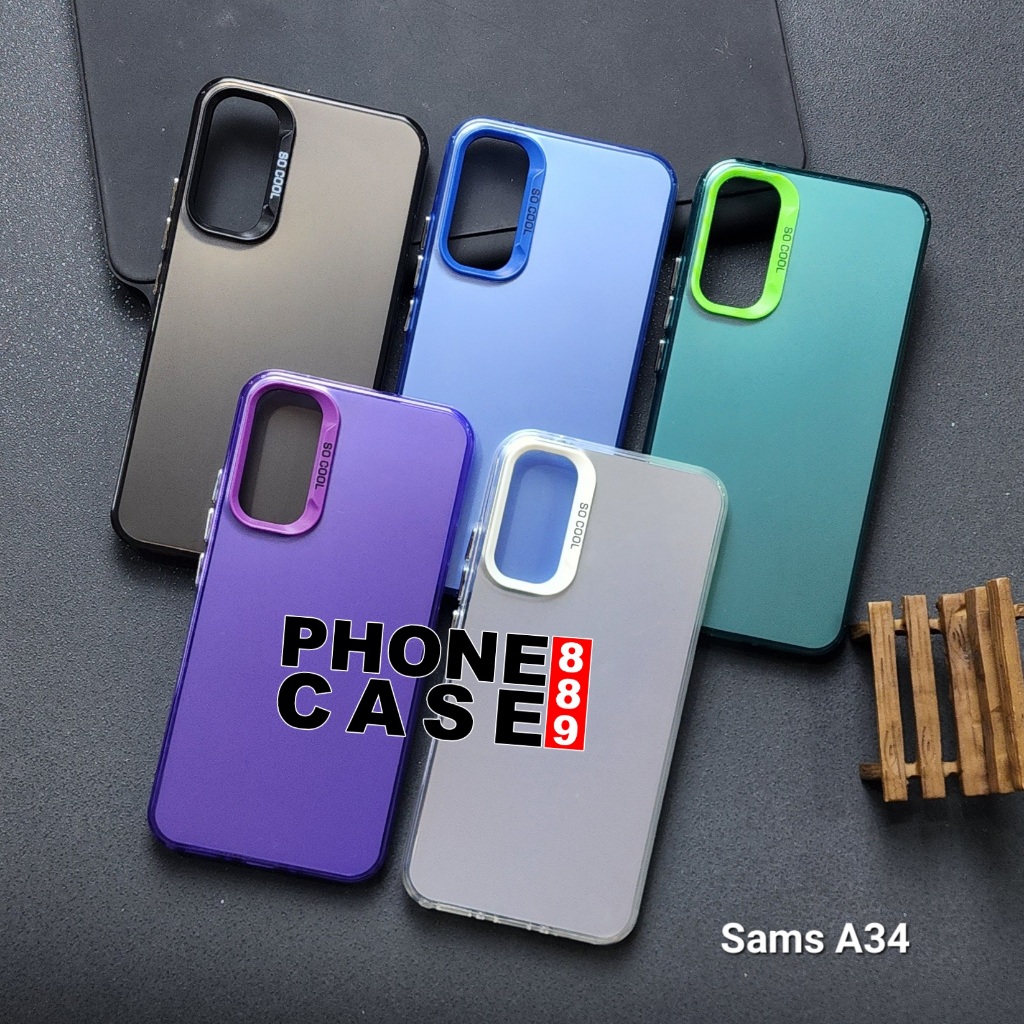 SAMSUNG A34 5G CASE IMD SOCOOL HYBRID PLATE HOLOGRAM CASE SOCOOL SAMSUNG A34 5G