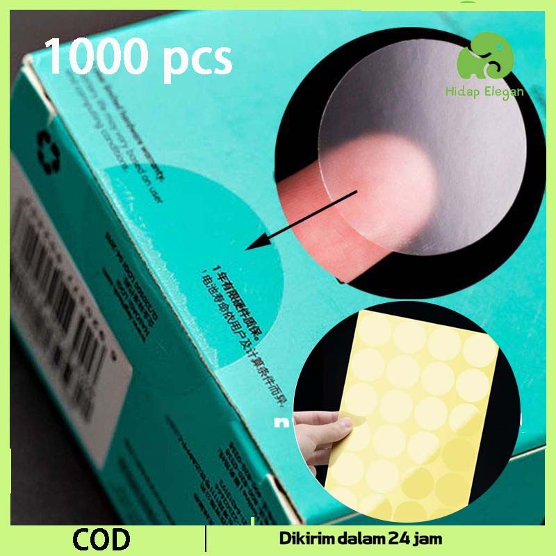

1000pcs Segel Stiker Anti Air Stiker Vinyl Bulat Transparant Label Segel Polos Sticker Bundar Diameter 2/3 Cm Plastik Sticker Transparan Universal