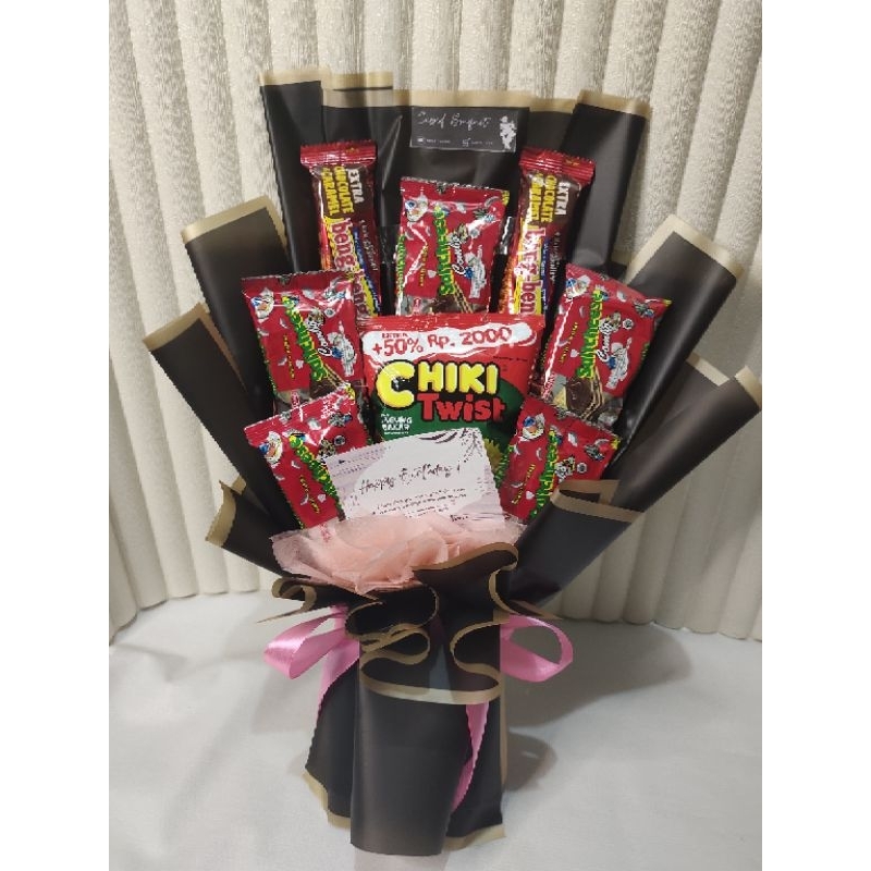 buket snack murah surabaya hadiah buket bucket