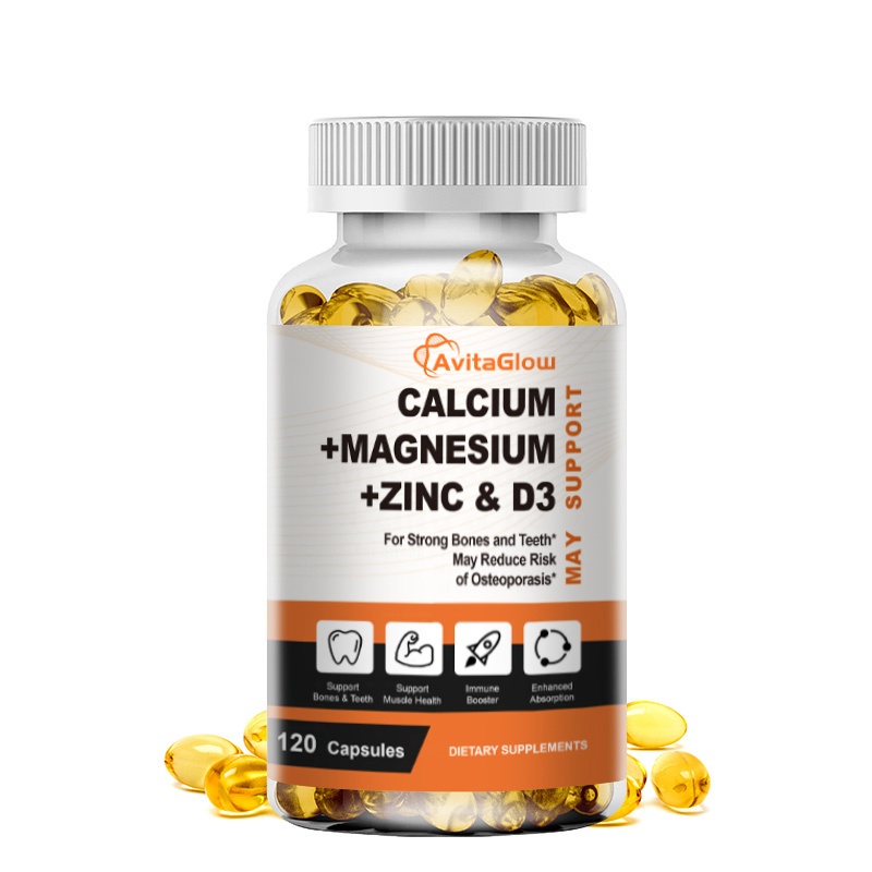 Avitaglow Minyak Ikan Kalium Magnesium Zinc & D3 Support For Strong Bones And Teeth + Manganese May