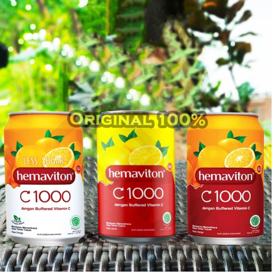 

Hemaviton C1000 Kaleng 330 ml Vitamin C Orange Less Sugar Lemon Jeruk per 1 Kaleng HEMAVITON C 1000 IMUNITAS DAYA TAHAN TUBUH