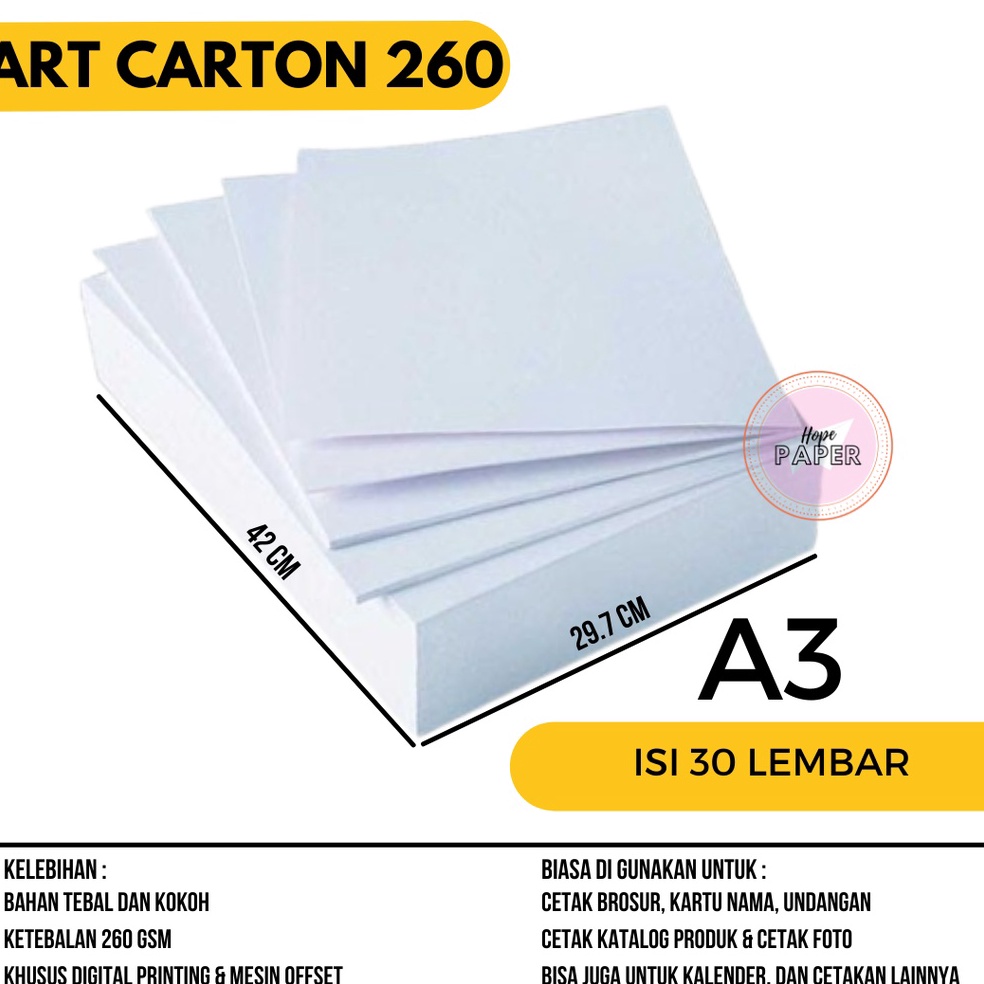 

KODE DFKU Art Carton 26 gsm A3 isi 3 lembar Kertas Art Carton 26 gsm Art Karton 26 gsm Kertas Karton A3 26 gsm