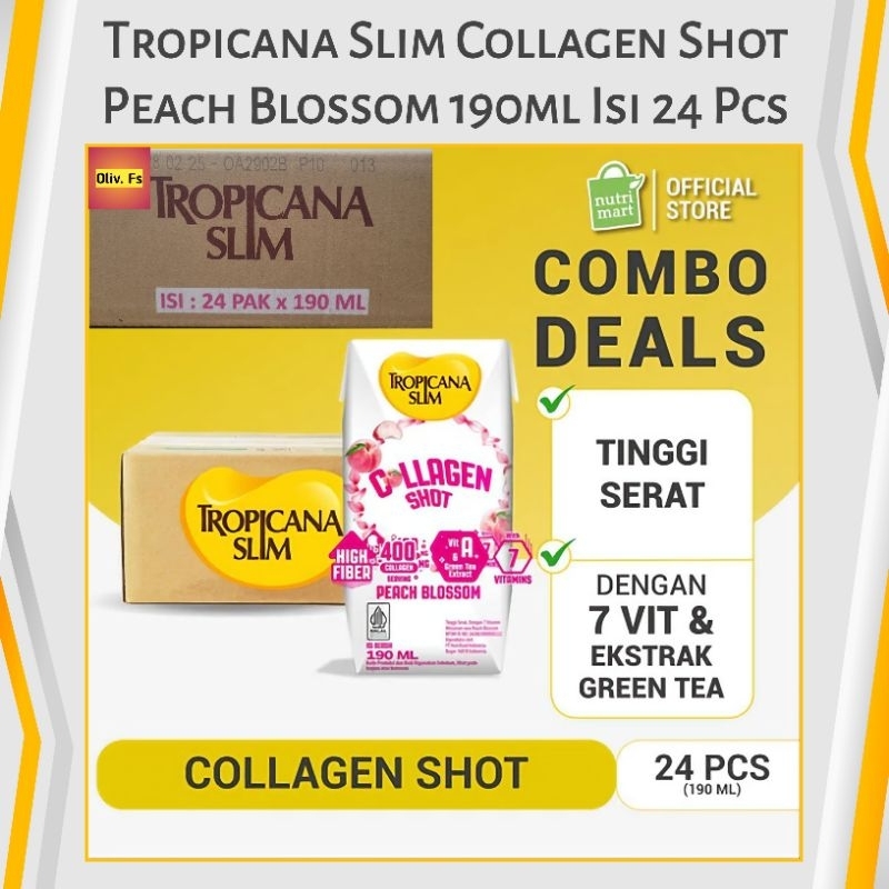 

Tropicana Slim Collagen Shot Peach Blossom 24 Pcs Karton 190ml