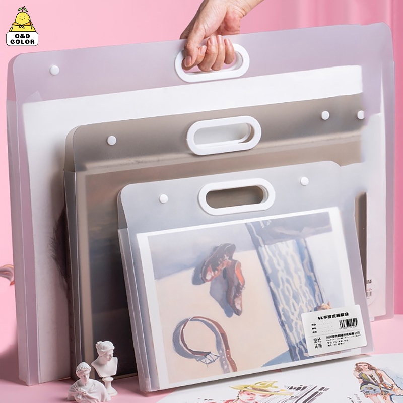 

Drawing Bag Storage Picture Clip 4K Picture Album Drawing Paper File Folder 8K Hand-held Storage Bag