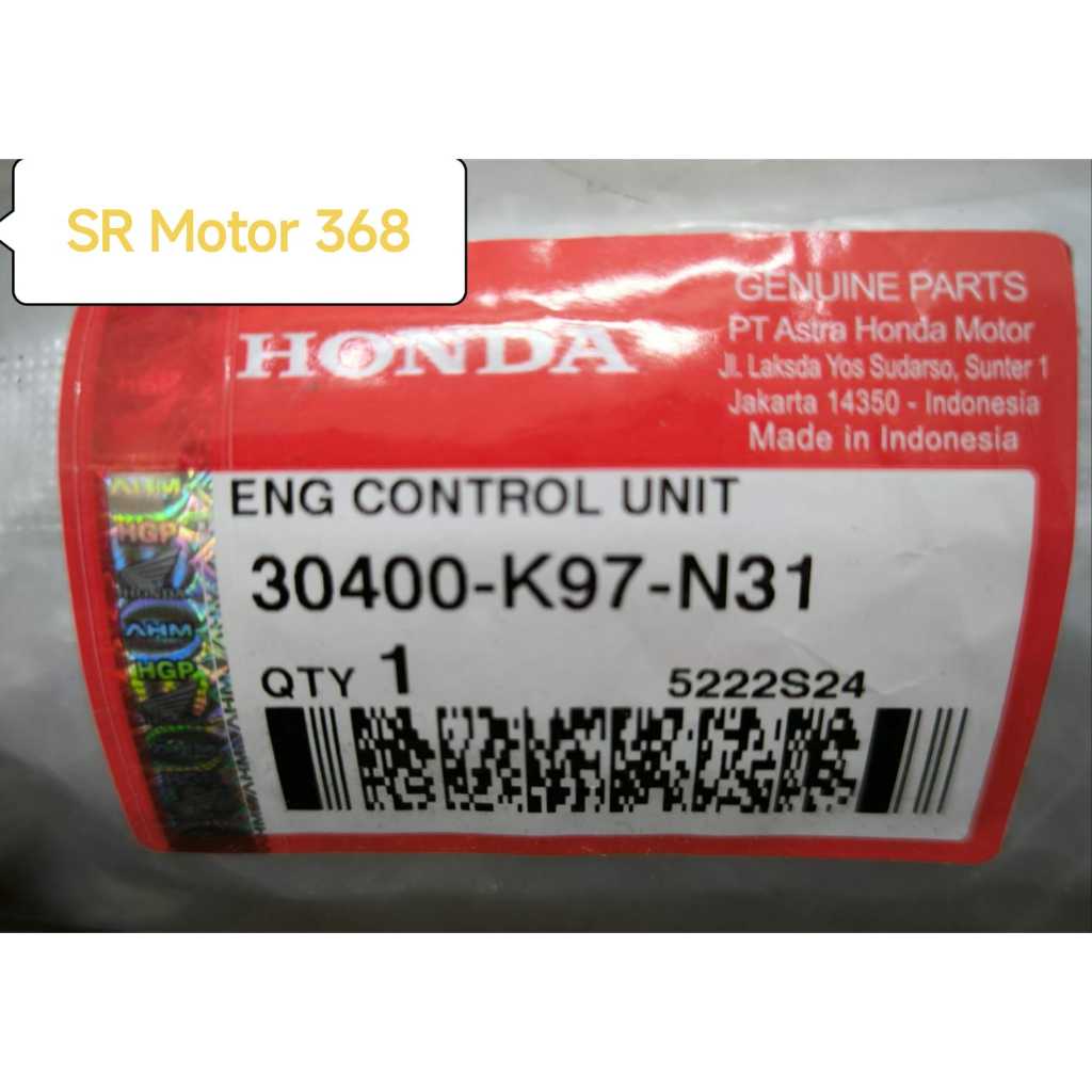 ECU PCX 150/#Engine Control Unit PCX 150/#ECU K97N31/#Engine Control Unit K97N31/#30400K97N31/#Resmi