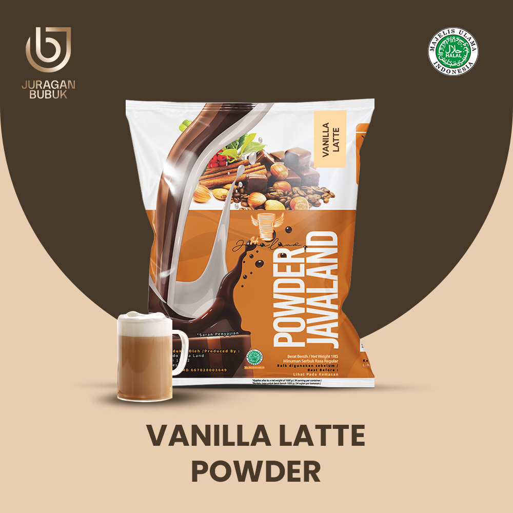 

Vanilla Latte Powder Drink Bubuk Minuman Vanilla Latte 1kg Javaland