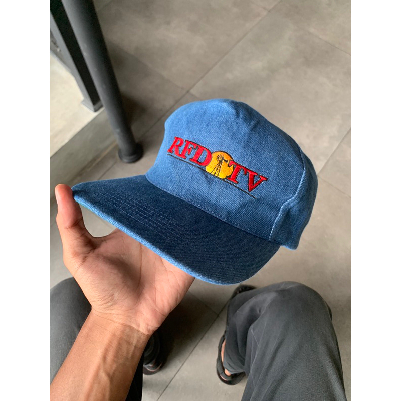 RFD TV blue denim hat cap made in usa