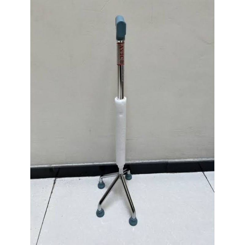 tongkat kaki 4 untuk bantu jalan bahan stainless