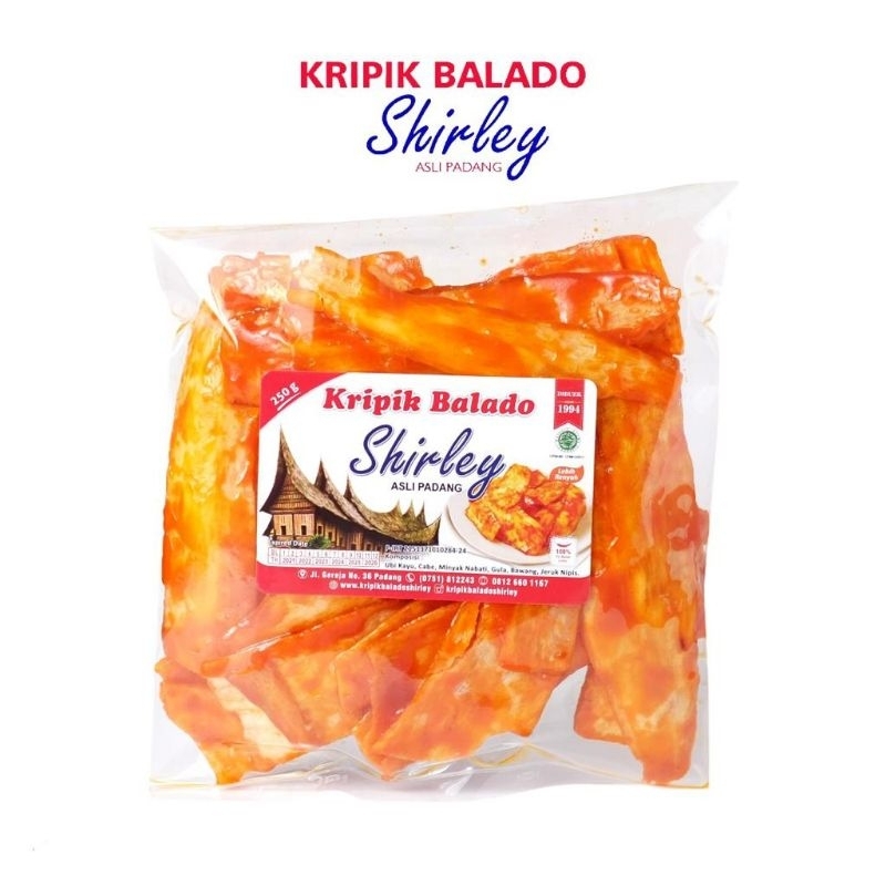 

keripik balado sanjay shirley asli padang 250g panjang