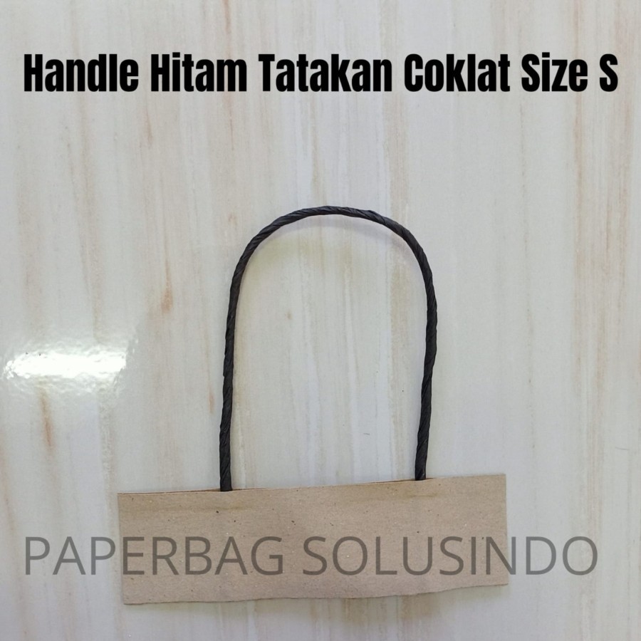

Paperbag Twisted Handle /Tali Kepang Kertas / Tali Hitam Tatakan Coklat S