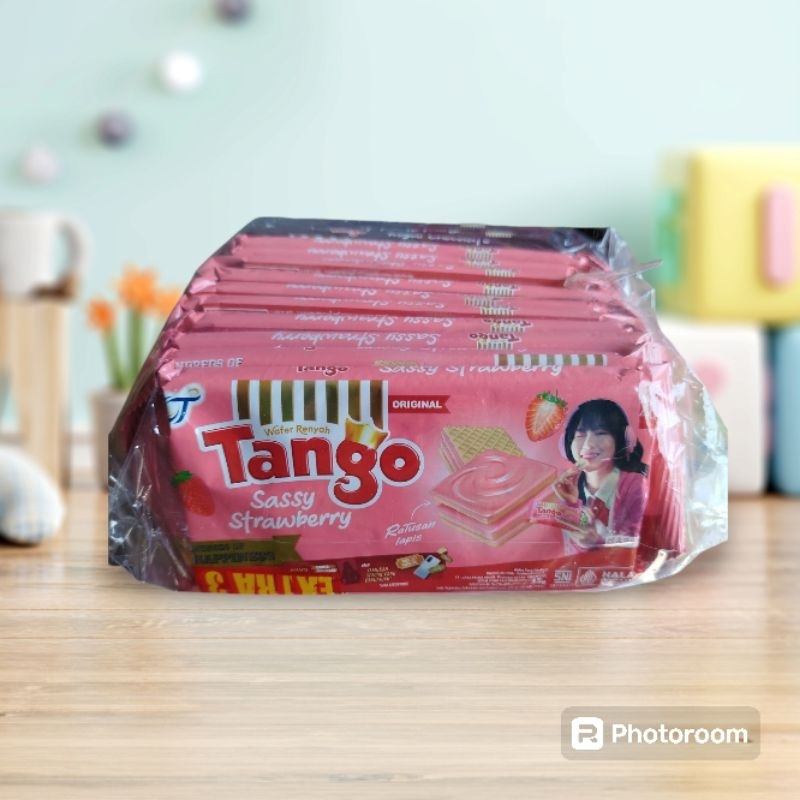 

wafer tango edisi jkt48 rasa strawberry (isi 10+1pcs)