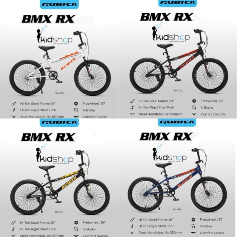 [KID] Sepeda Anak Laki / Perempuan BMX 20 Inch GO BMX Merk RUBICK by UNITED NEW PROMO