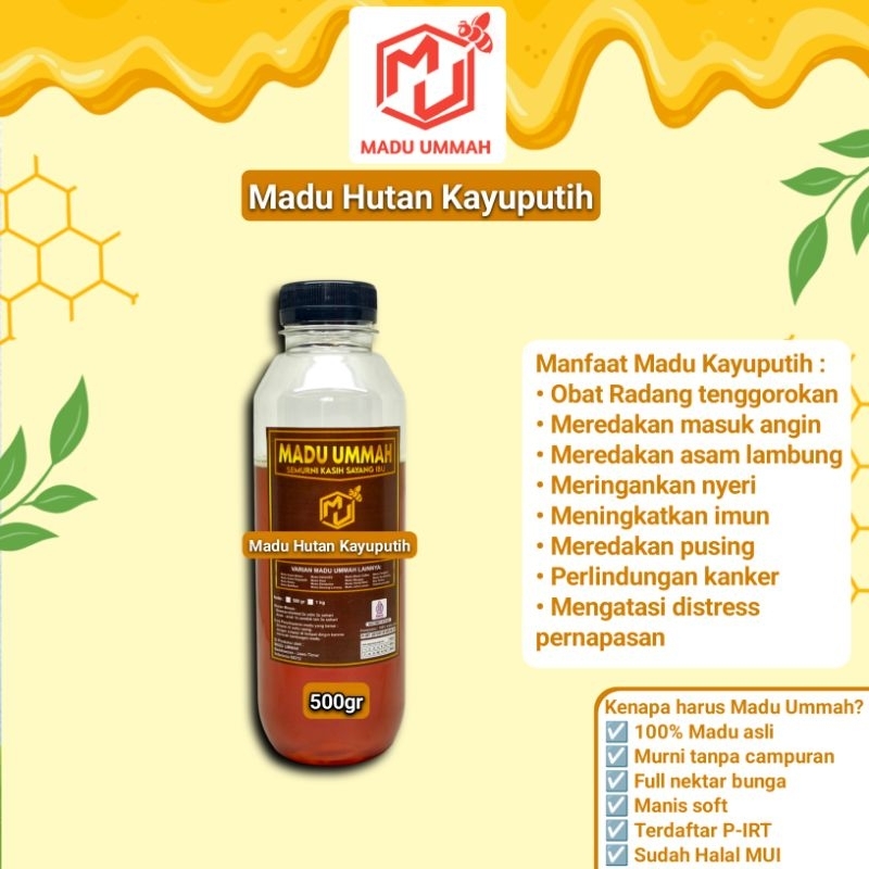 

Madu Hutan Kayuputih Madu Ummah 500gr