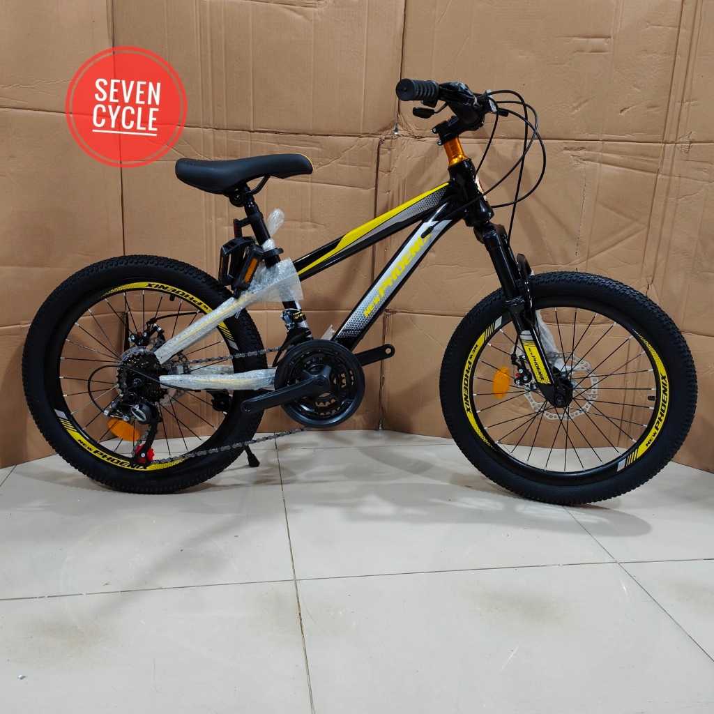 Sepeda gunung MTB anak GYRO, foster dan PHOENIX 20inch 3x7speed hi ten disc brake cakram