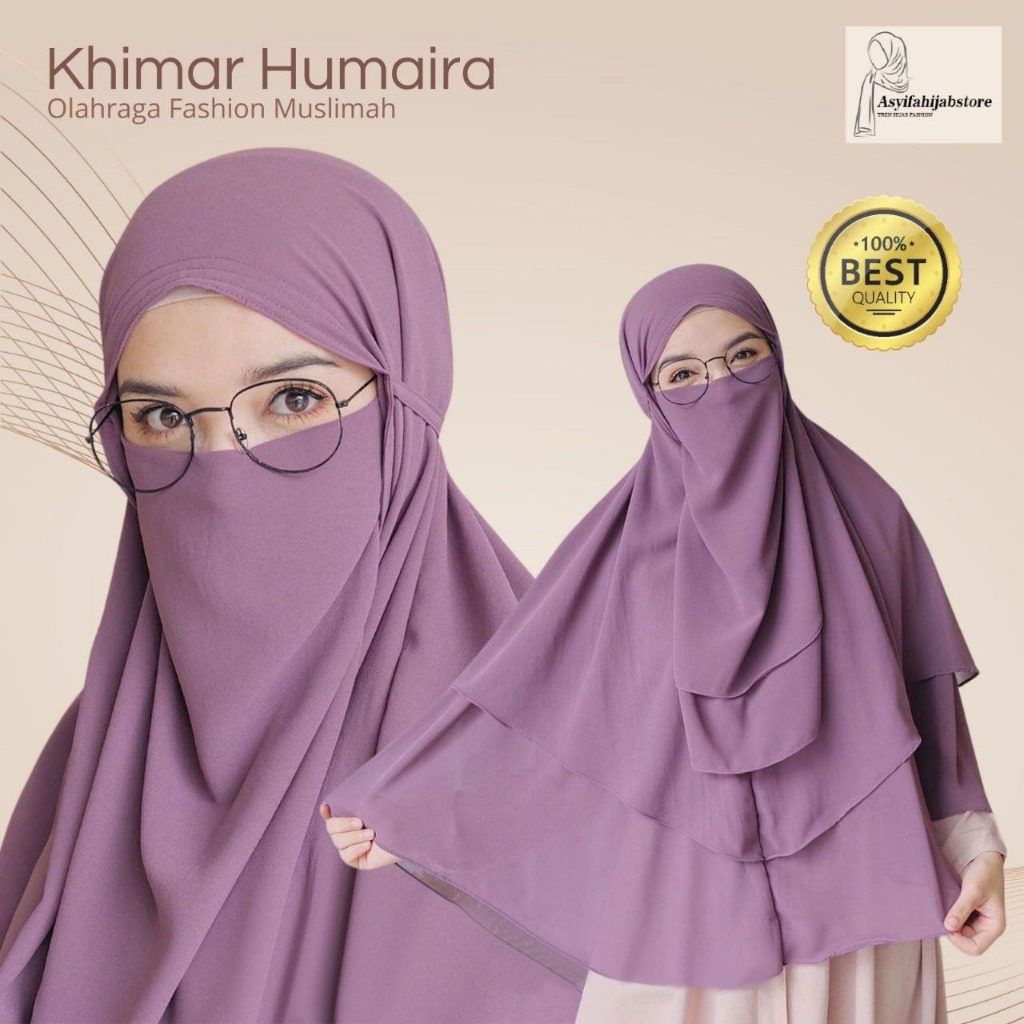 HUMAIRA JILBAB KHIMAR FREE NIQAB CADAR CERUTY BABYDOL / NIQAB CANTIK / JILBAB CADAR / KHIMAR