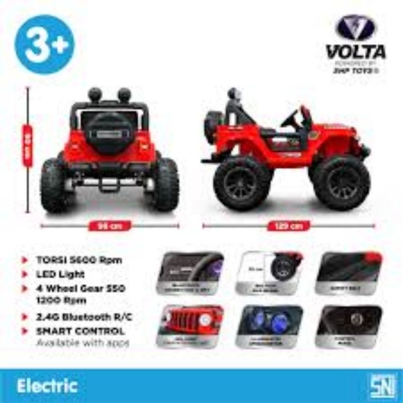 Commando Eva Volta Toys by SHP (Volta 5088) Mainan Mobil Aki Remote Control