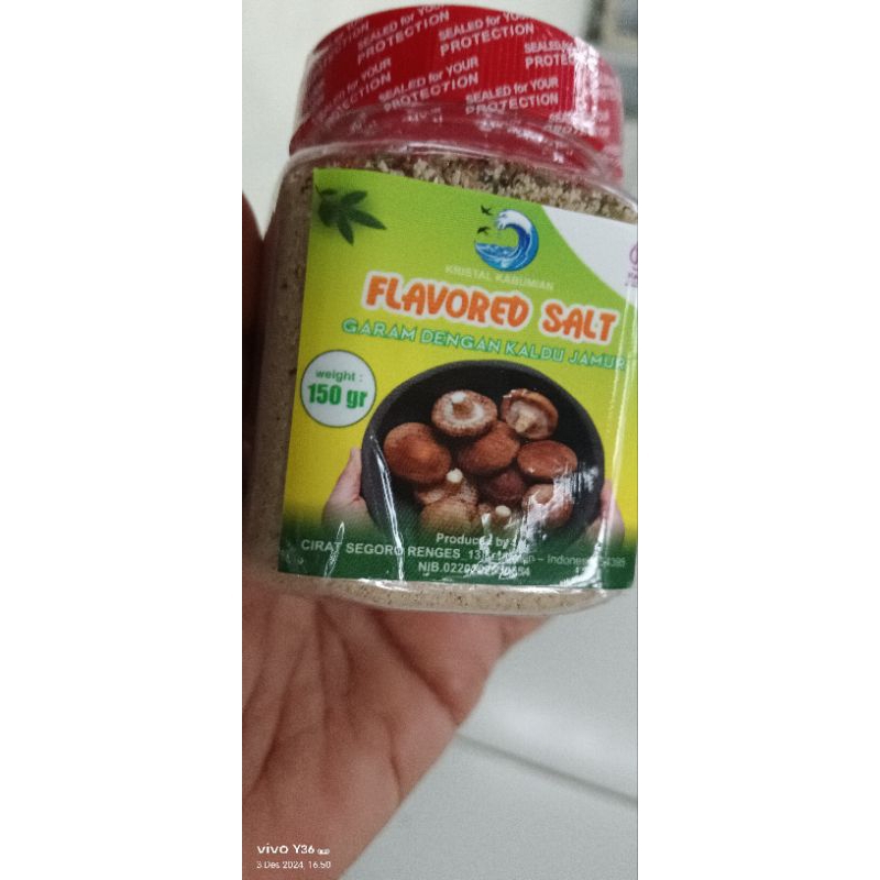 

Garam rasa Kaldu Jamur, organik, gurih, Non MSG