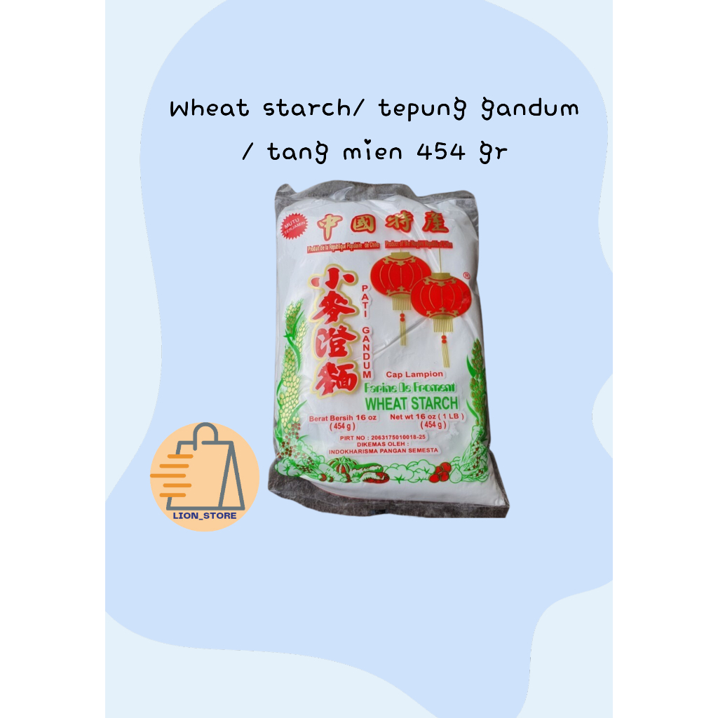

Wheat starch/ tepung gandum / tang mien 454 gr
