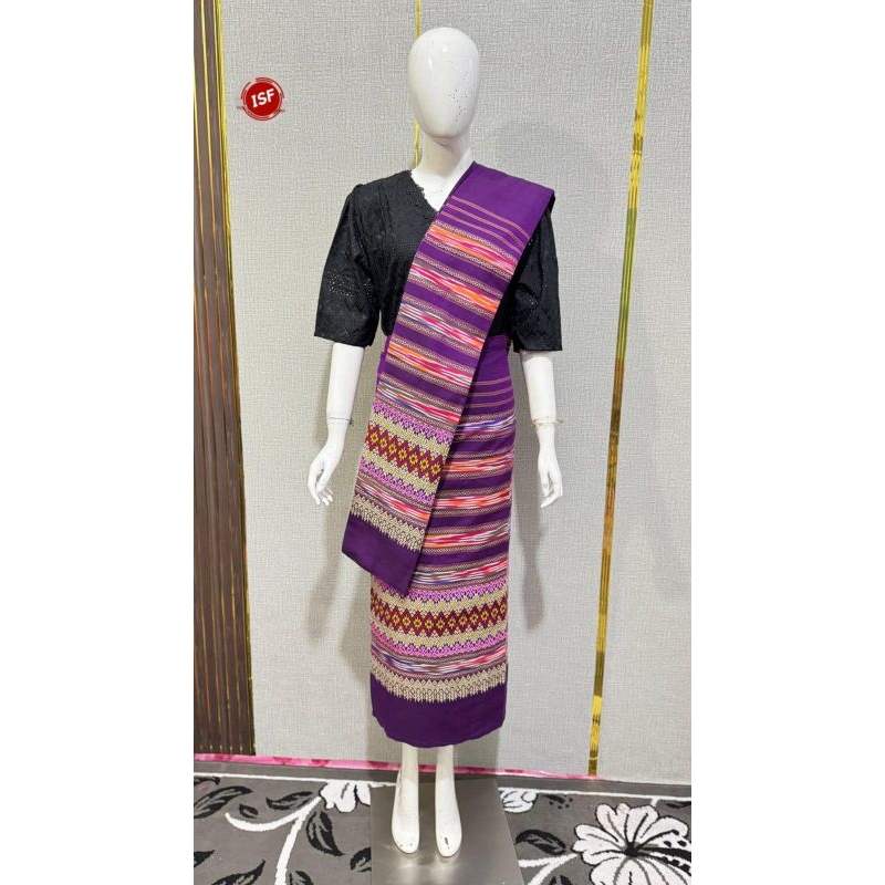 Sarung Madam Rose Rok Lilit Panjang Tenun Bangkok / songket set selendang