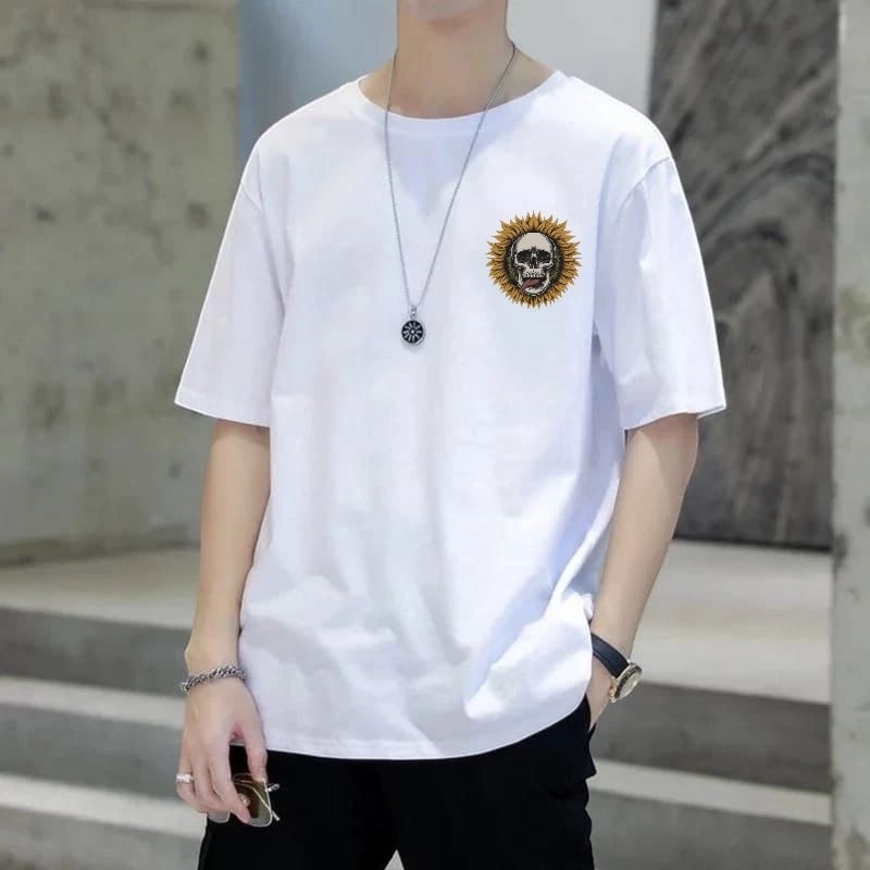 Kaos Pria Dewasa Distro Baju Pria Terbaru Dan Trendy Sablon Digital Logo Tengkorak