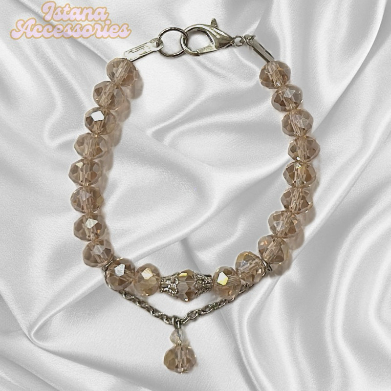 GELANG MANIK KRISTAL GLAZZED PREMIUM