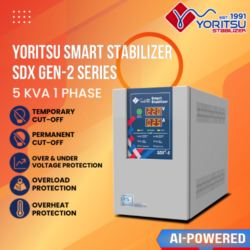 Stabilizer Listrik Stavolt Listrik Avr Yoritsu SDX 5000VA