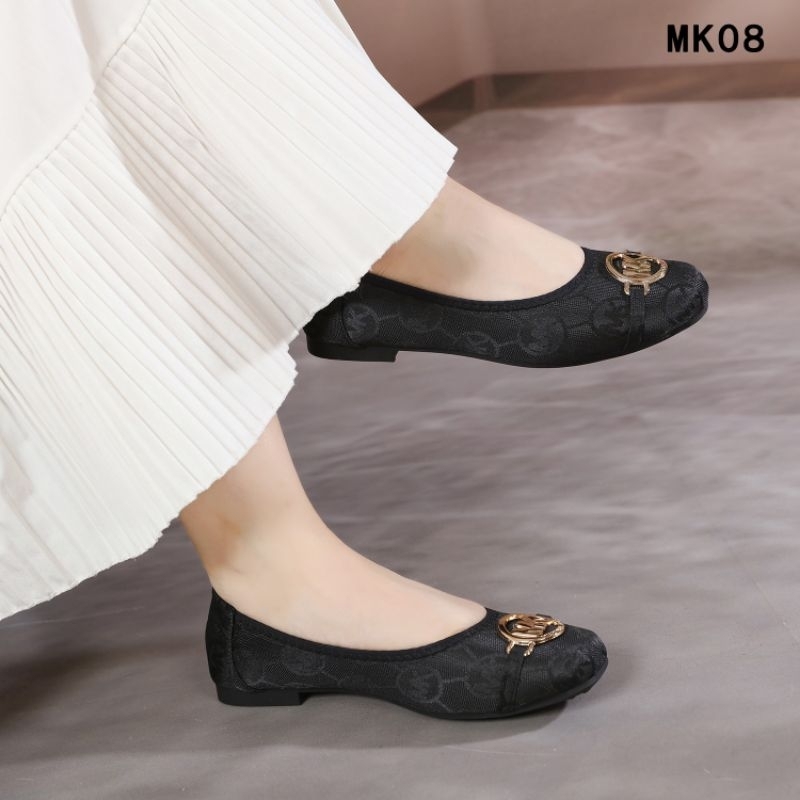 BATAM / SEPATU BRANDED IMPORT WANITA *Michael___Kors MK08H Fulton Moccasin Signature Canvas Flat Sho