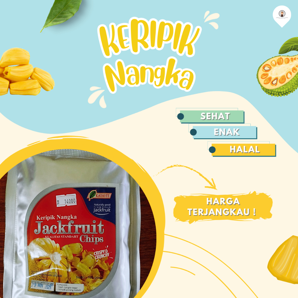 

Keripik Nangka Kemasan / Kripik Buah Nangka 100 Gram - Ampiran Camilan Djowo