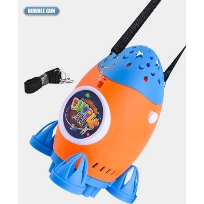 MAINAN ANAK BUBBLE ROCKET GUN LIGHT
