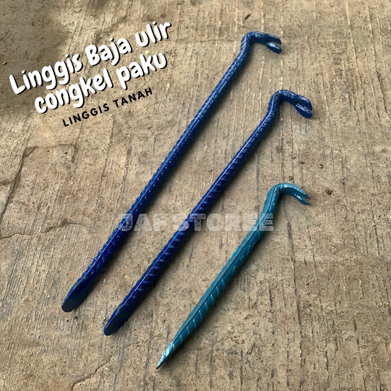 Linggis Toge Pencabut Paku/ Linggis Congkel/Linggis Baja Ulir 30 cm, 40 cm, 60 cm /Linggis panjang P