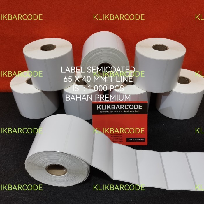 

Label Barcode Kesehatan Puskesmas 65 X 40 SEMICOATED - 65x40 SEMICOAT ISI 1.000 PC PREMIUM