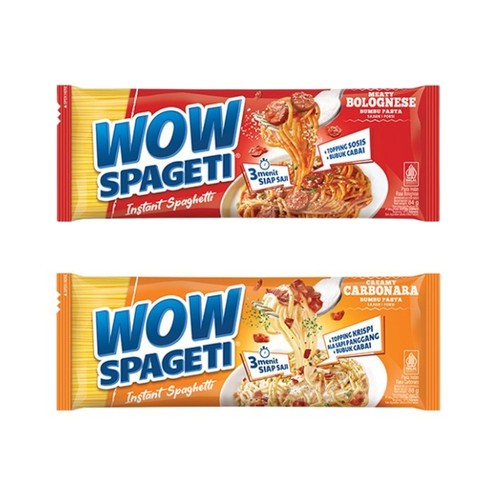 

WOW SPAGETI / MIE SPAGHETTI ALA RESTO VIRAL MAYORA 84GR 88GR