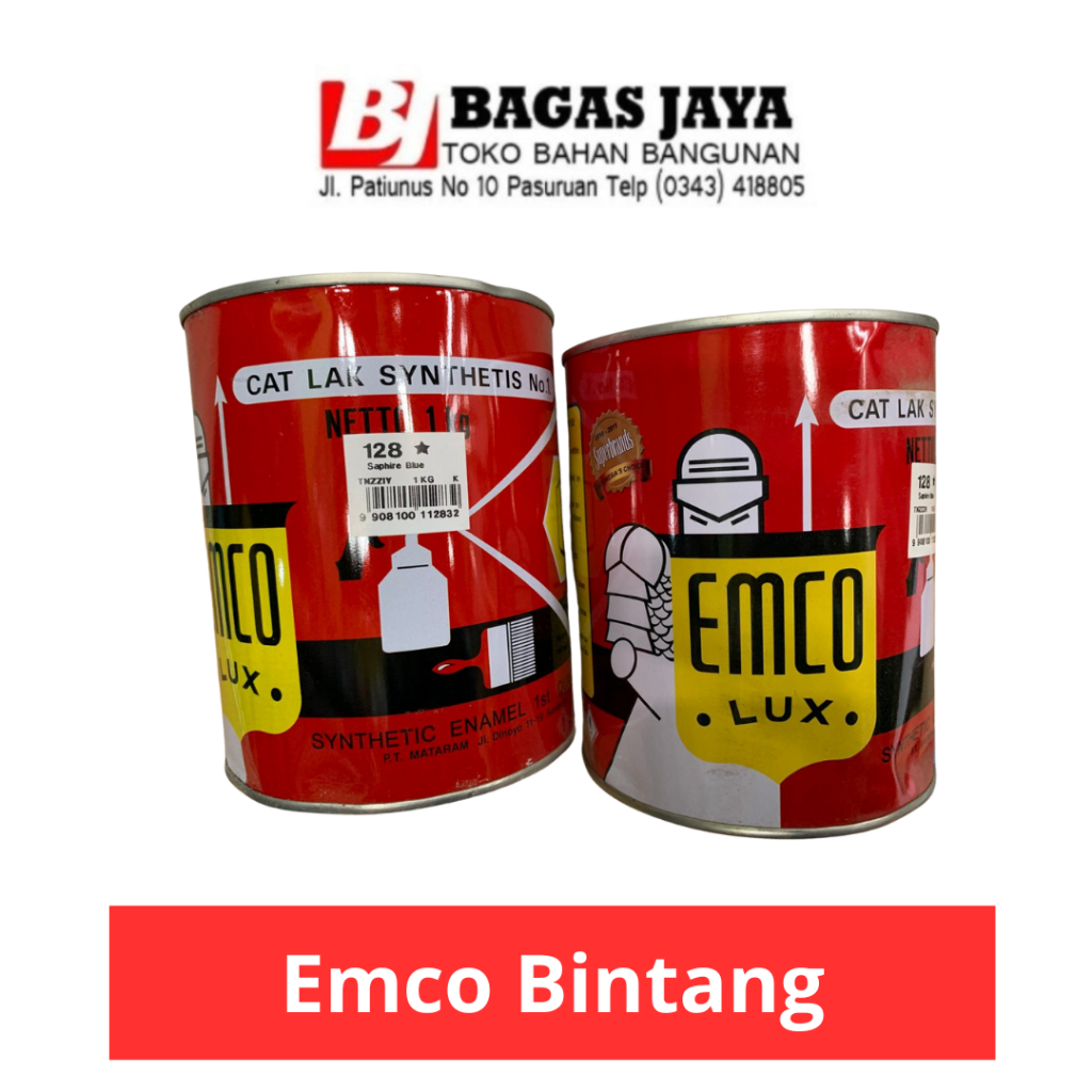 Emco Lux Cat Kayu dan Besi 1Kg - Warna Bintang