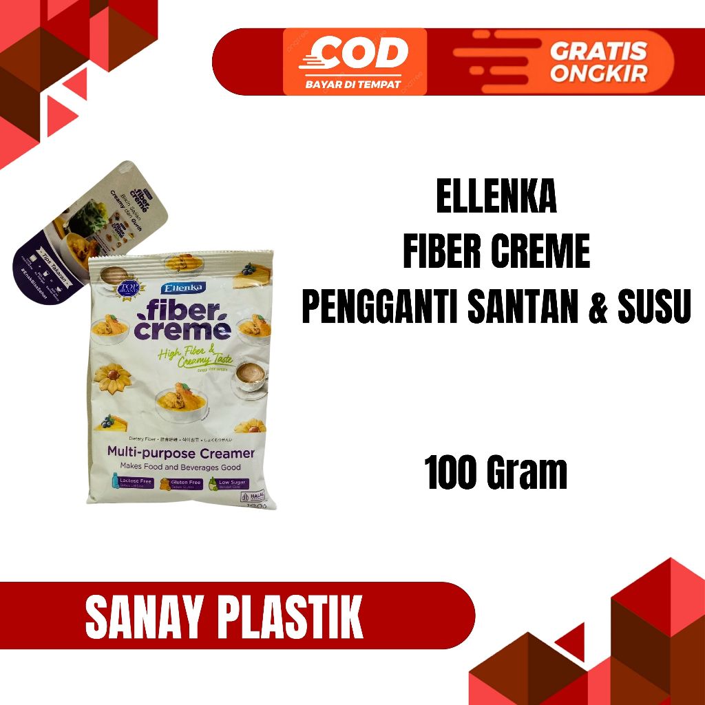 

FIBER CREME ELLENKA KRIMER SACHET 100 GRAM