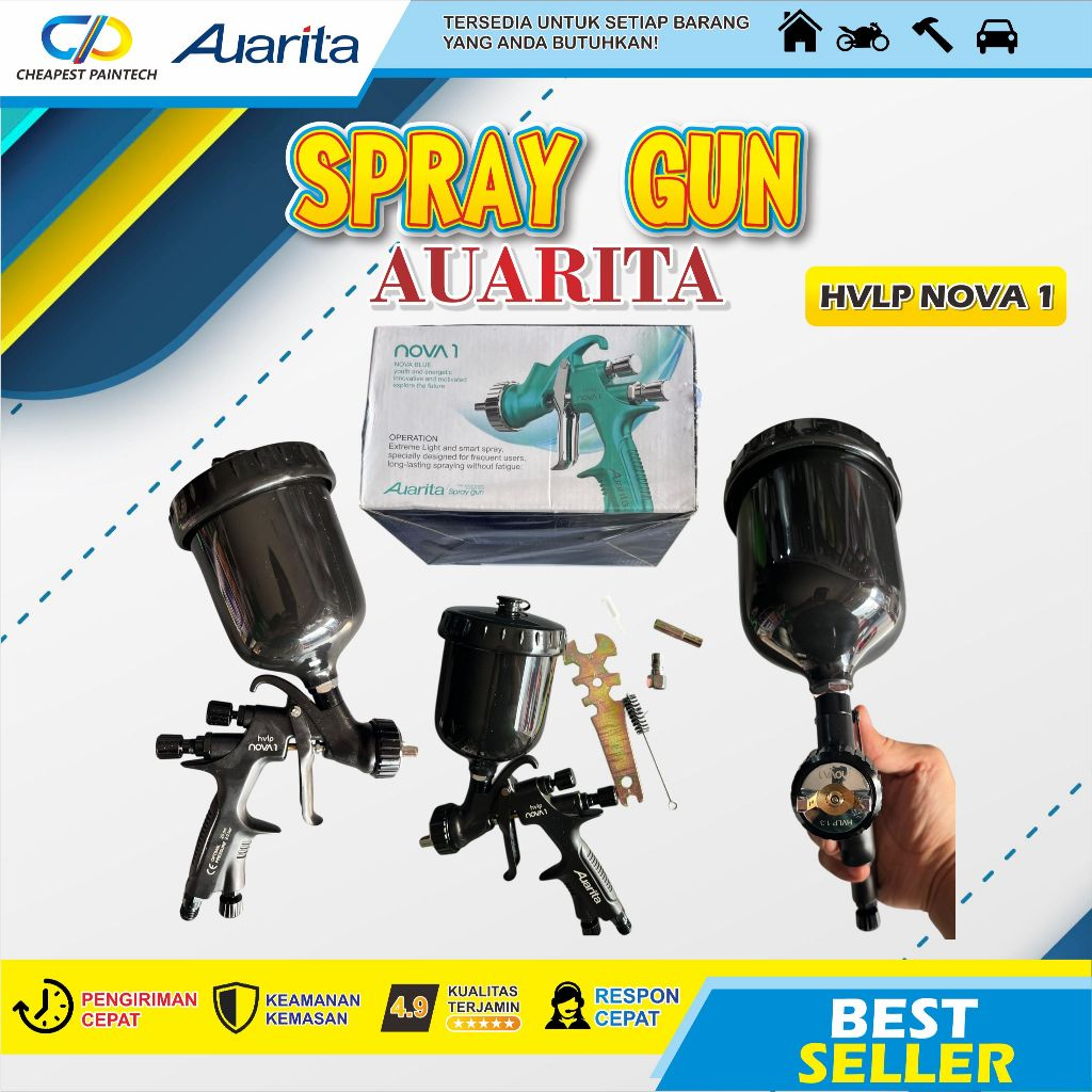 SPRAY GUN AUARITA NOVA1 HVLP PREMIUM