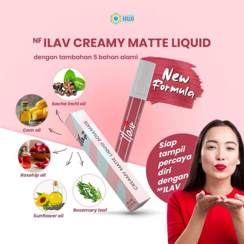 NF ILAV CREAMY MATTE LIQUID 100% ORIGINAL HWI_lip serum_TRENDING VIRAL BESS SELLER lipcream BPOM hal