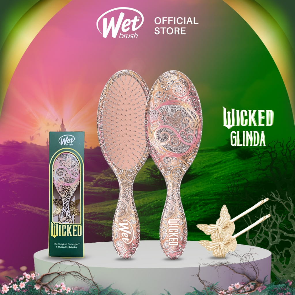 The Wet Brush Wicked Glinda - Sisir Rambut Anti Kusut Anti Rontok Detangle Hair Brush