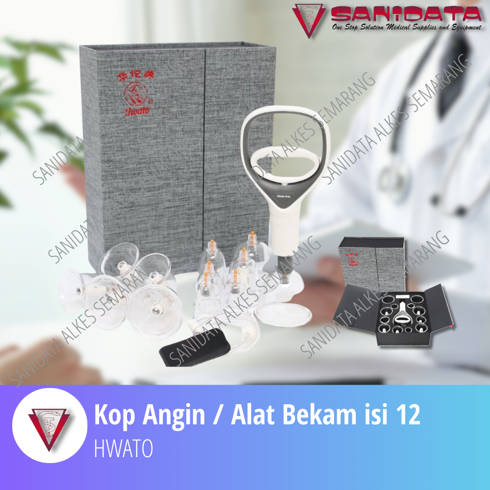 Alat Bekam atau Kop Angin Isi 12pcs Hwato Paling Murah dan Original