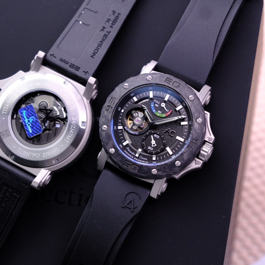 Jam tangan pria alexandre christie ac 9205 ac9205 automatic carbon original