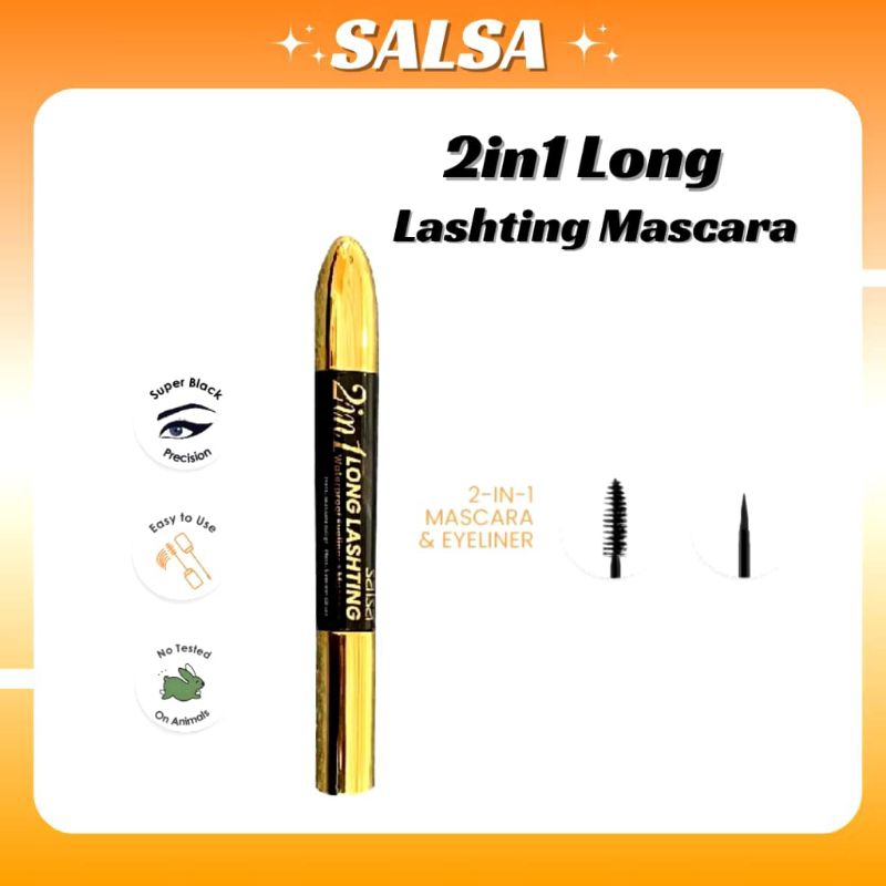 SALSA 2 IN 1 WATERPROOF MASKARA & EYELINER