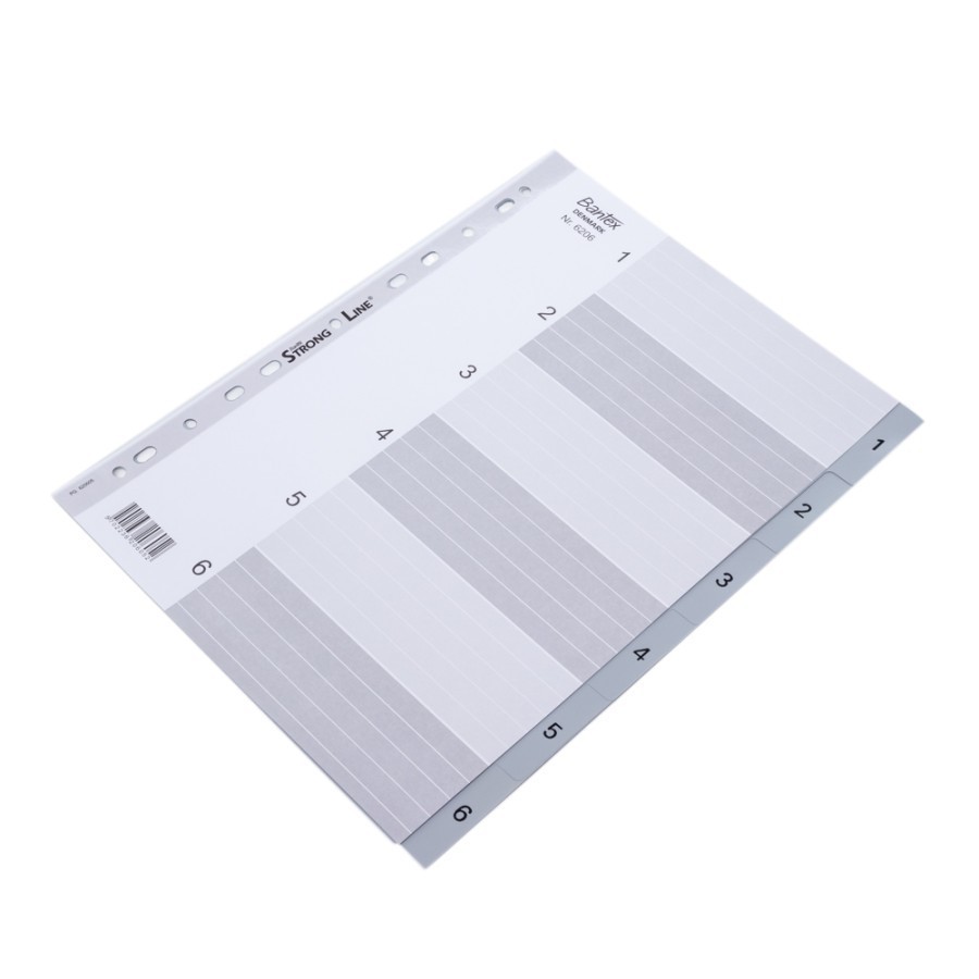 

Bantex Numerical Indexes A4 6 Pages (1-6 index) #6206 05