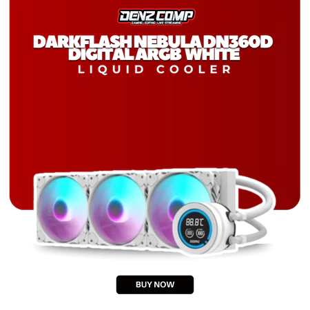 DarkFlash  DN360D DIGITAL / DN 360D DIGITAL ARGB 360mm AIO Liquid Cooler - WHITE