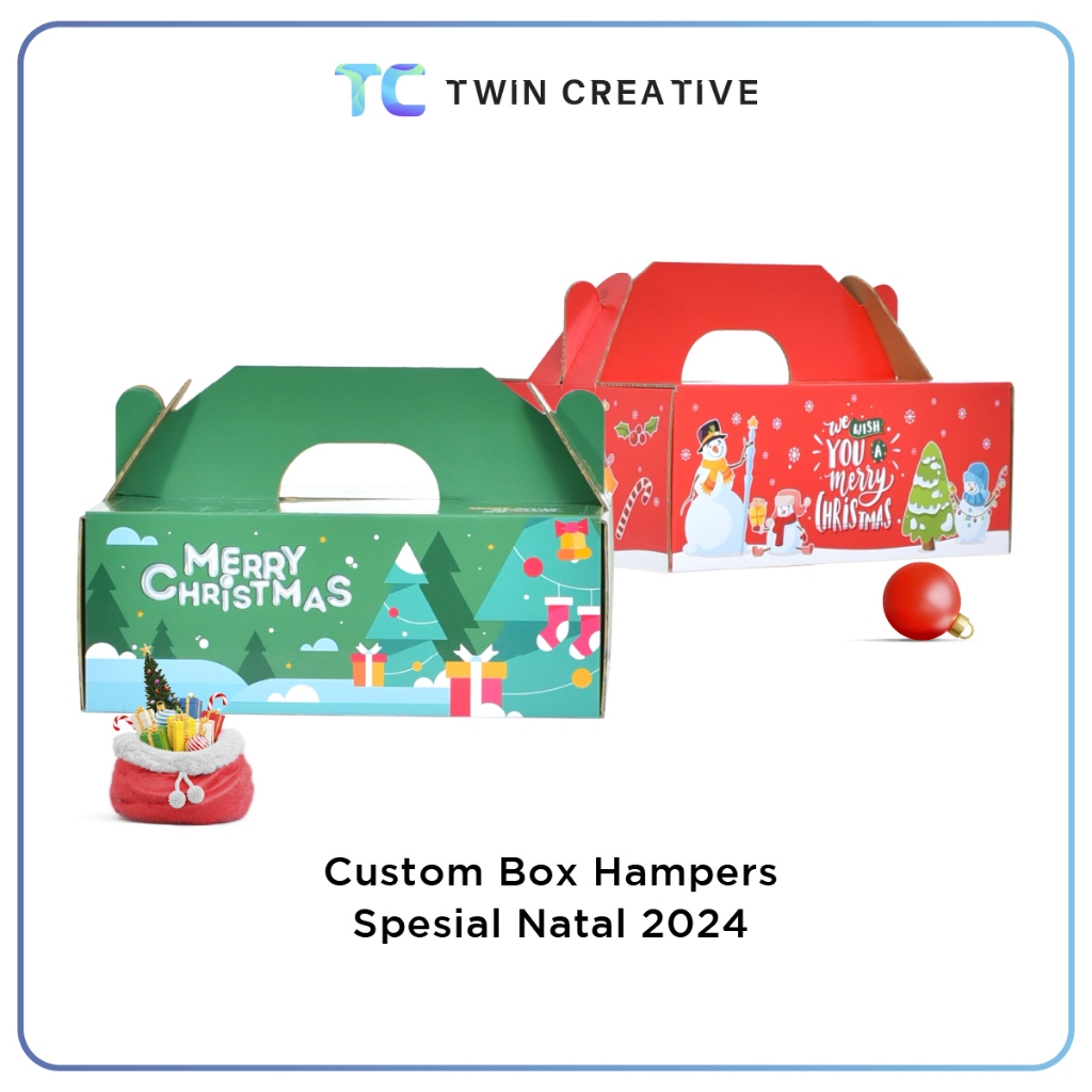 

Custom Packaging Box Kardus Hampers Kotak Kue - Box Kardus Hampers Corrugated Spesial Natal
