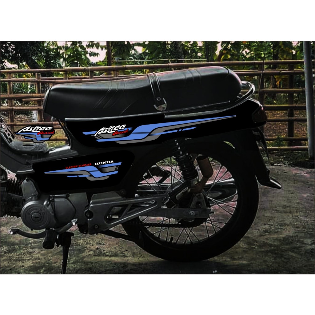 STRIPING STIKER LIS VARIASI HONDA ASTREA GRAND BULUS STIKER ASTREA GRAND