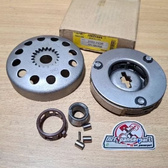 MANGKOK OTOMATIS KOPLING SATRIA 120 2 TAK//RUMAH KAMPAS GANDA SET CAGE BENTENGAN KOPLING SUZUKI SATR